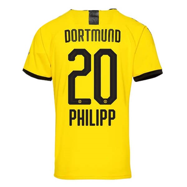 Tailandia Camiseta Borussia Dortmund NO.20 Phillipp Primera equipo 2019-20 Amarillo